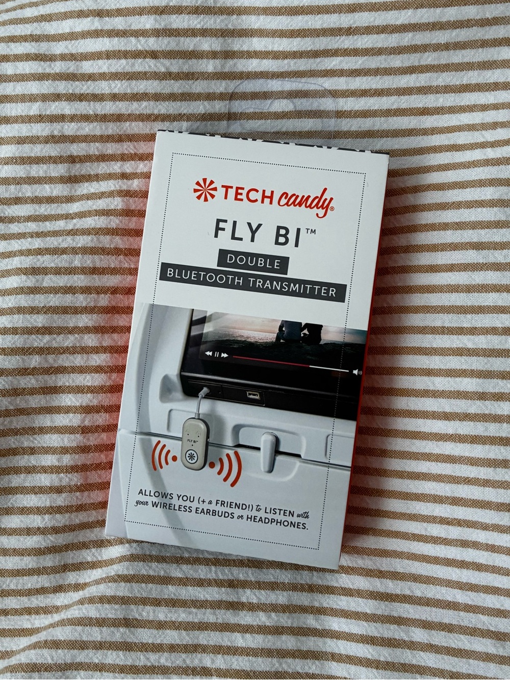 Tech Candy Fly Bi Double Bluetooth Transmitter - White